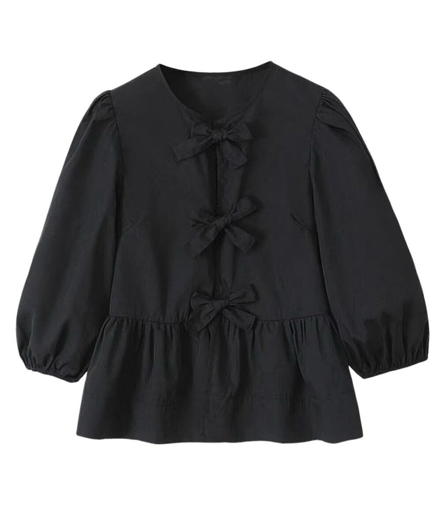 PEACOCK BOW TOP BLACK