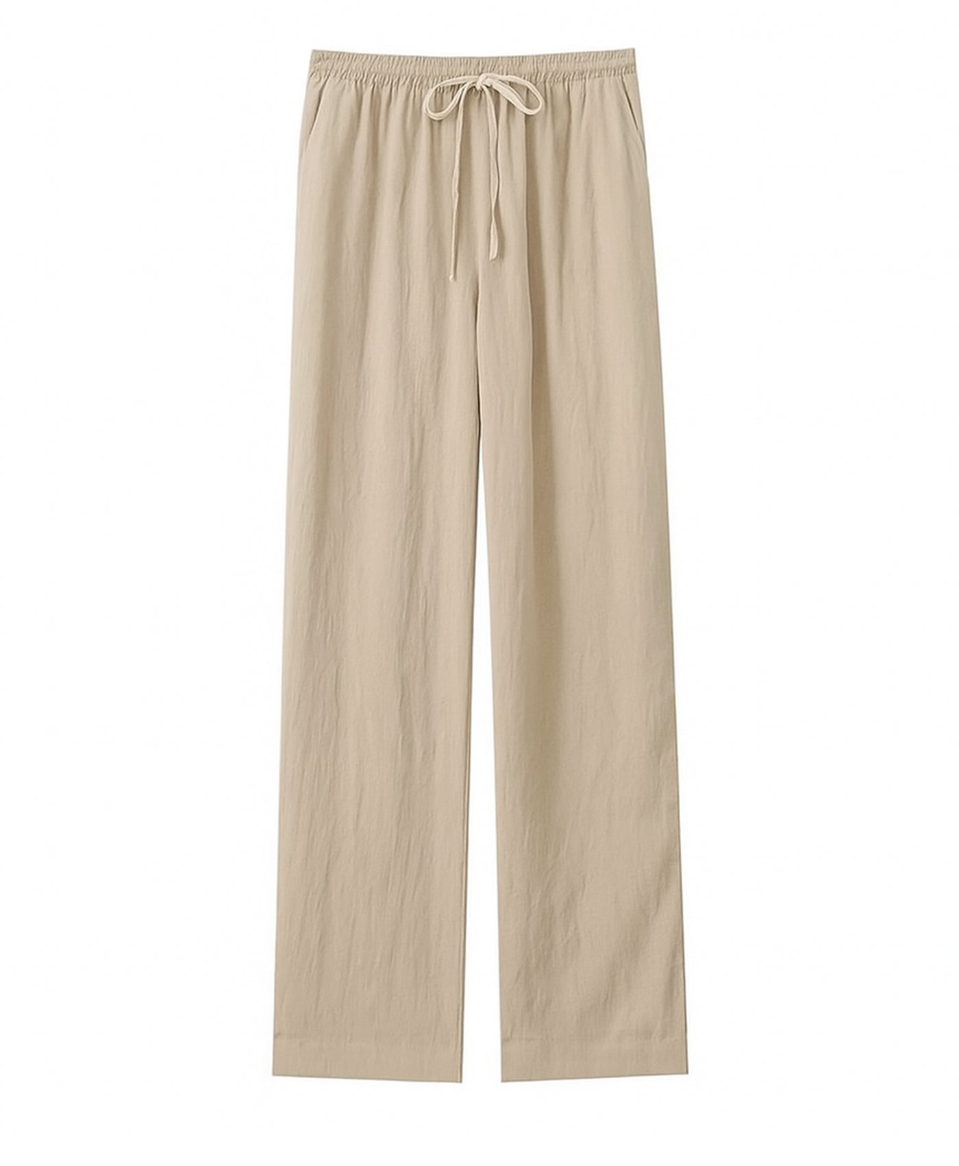 Beige Straight legged Pant