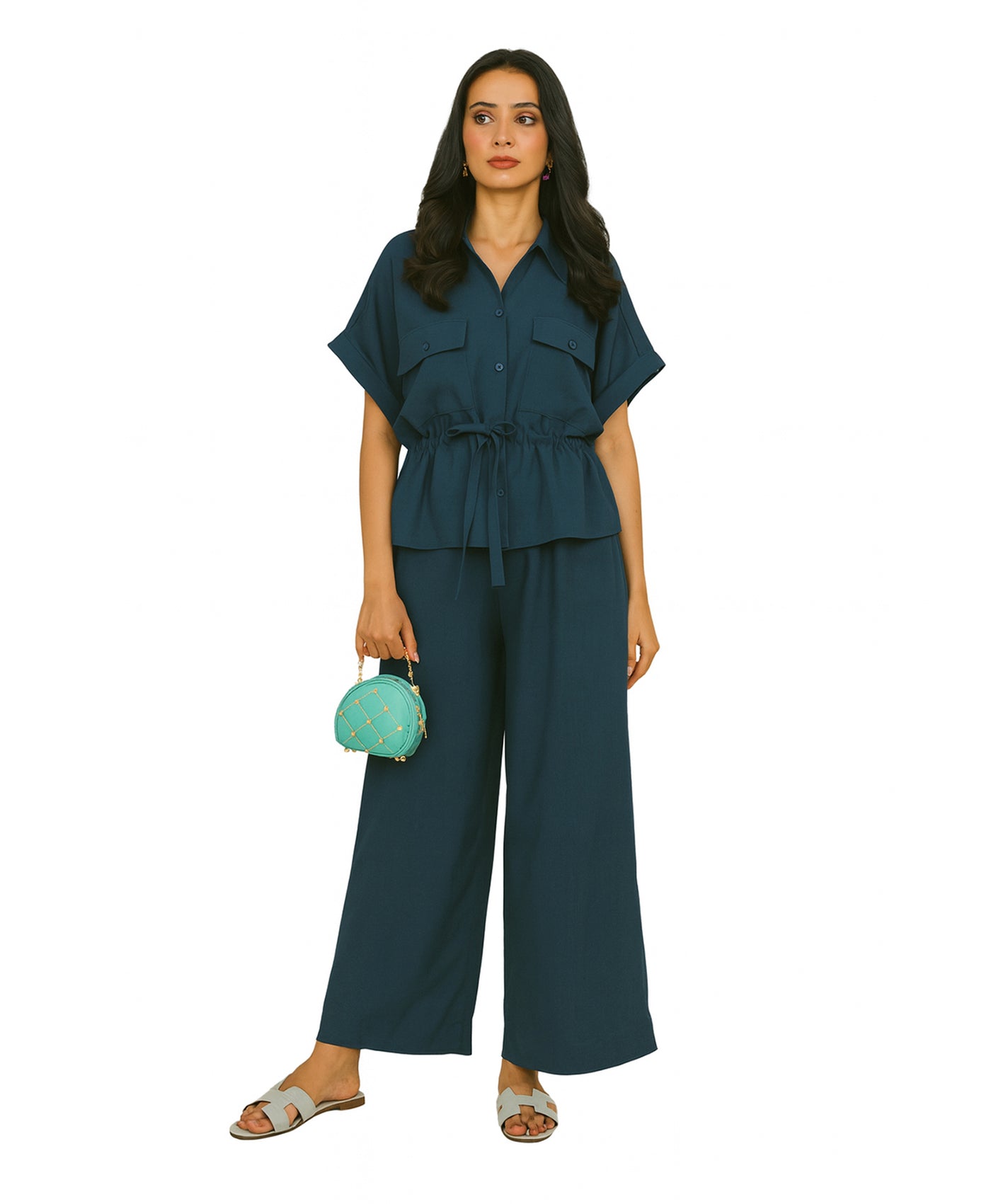ZUYENA TEAL BLUE