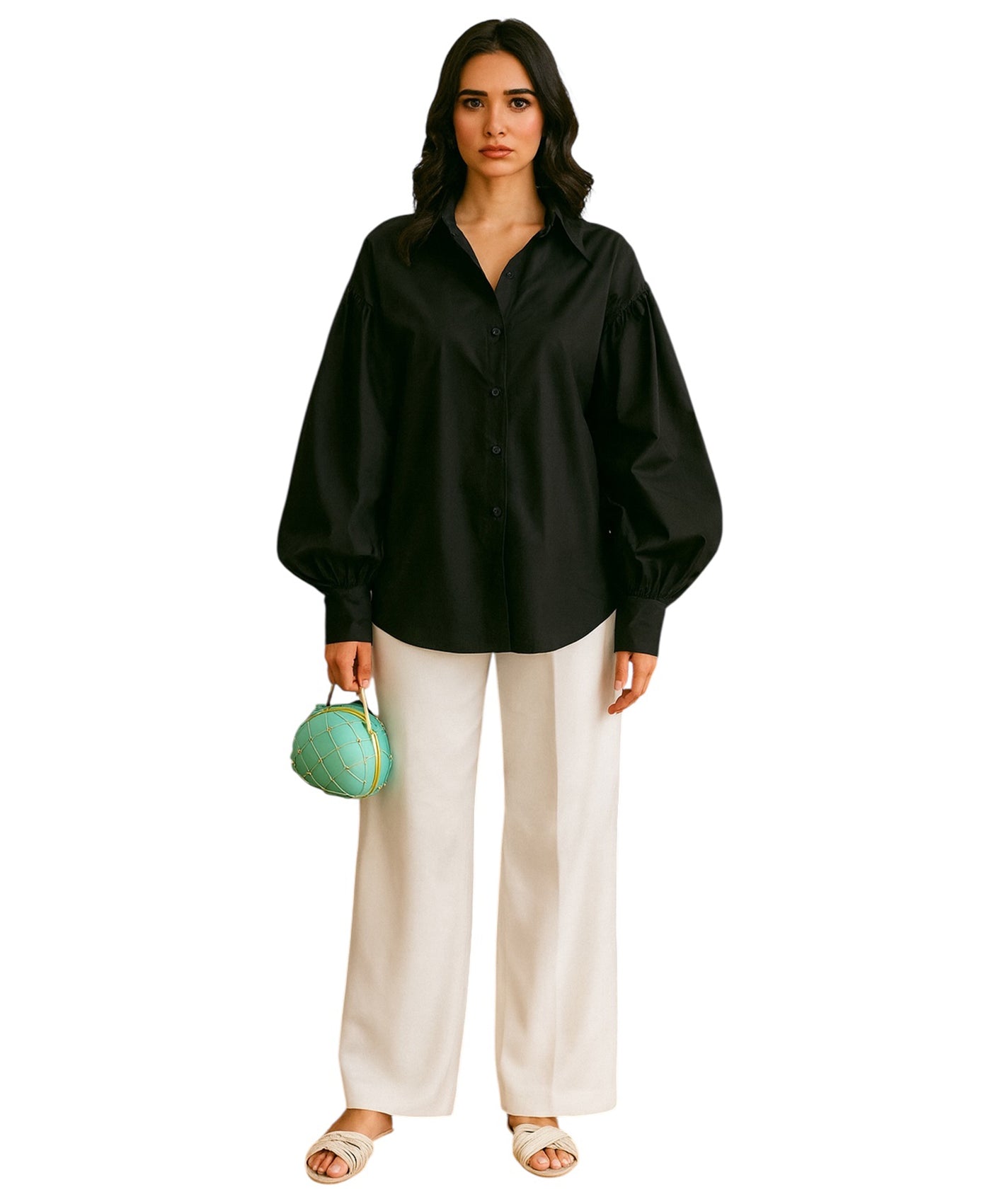 PEACOCK OVERSIZED SHIRT