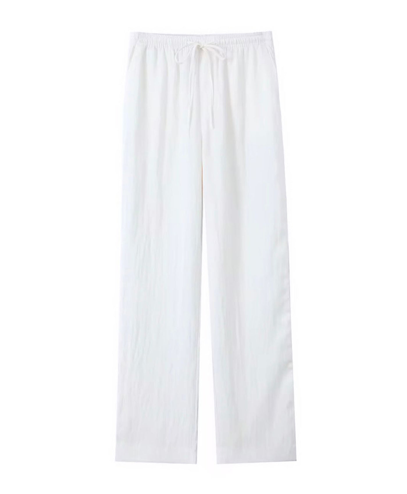 White Straight Legged Pant
